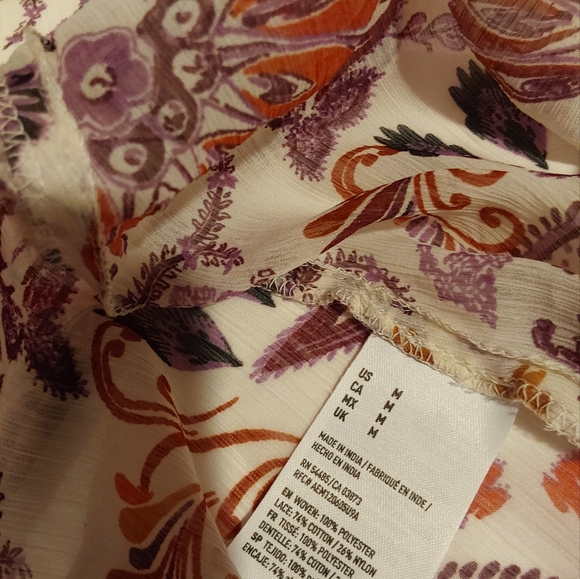 Grateful Dead Yellow Graphic Tee & NWT American Eagle Paisley Kimono M - Picture 9 of 9